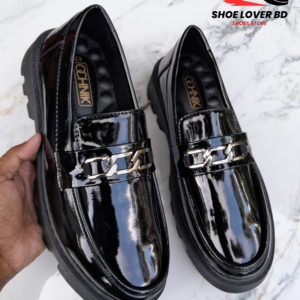 Glossy Chain Chunky Loafer