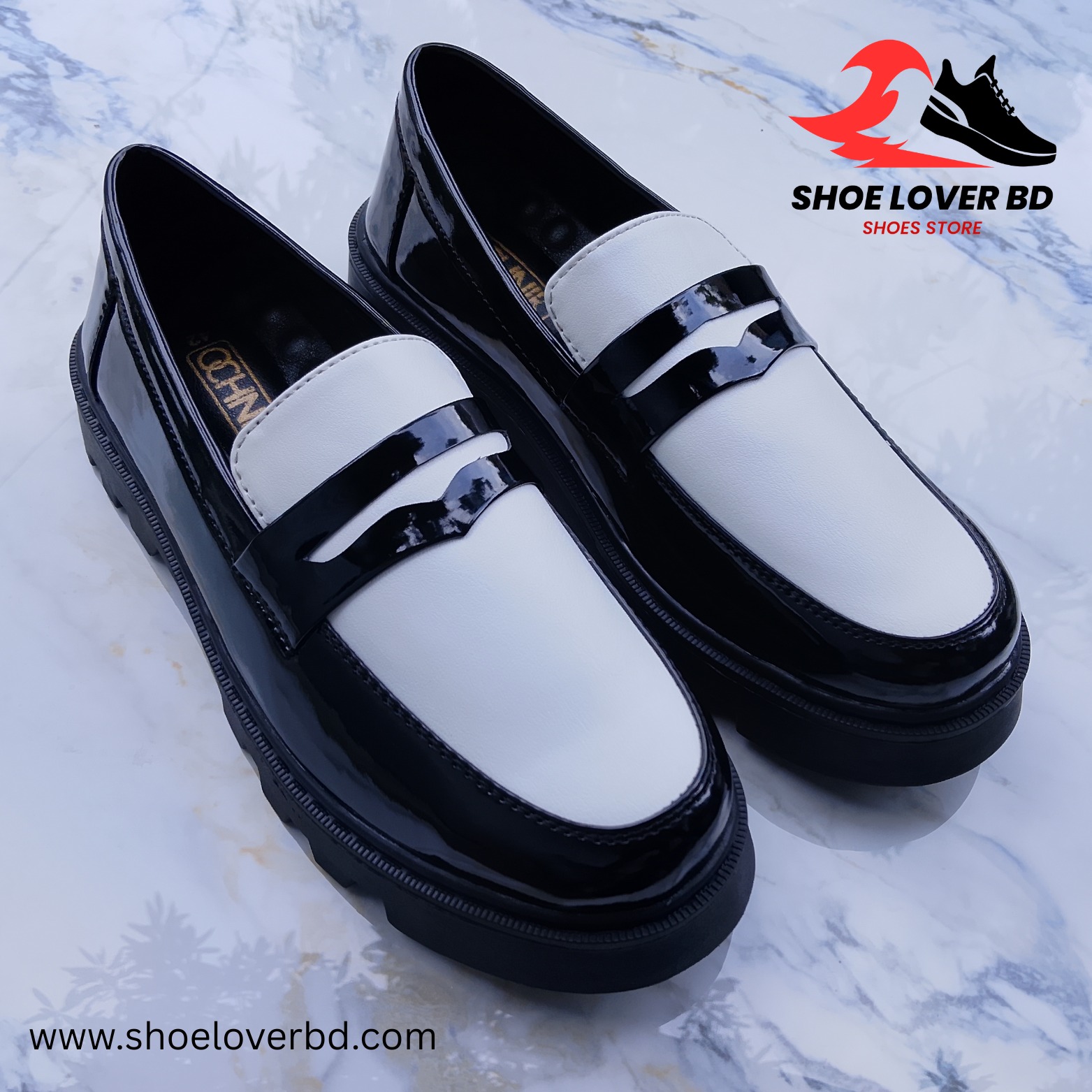 Premium Black & Whait Chunky Loafer